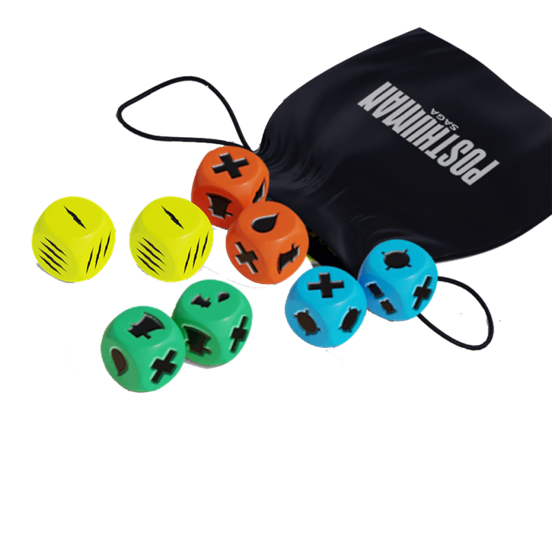 Posthuman Saga : Dices - MIGHTY BOARDS - Board game | IPA Gameshop