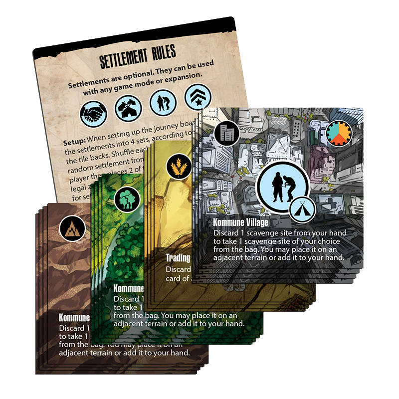 Posthuman Saga : Settlements - MIGHTY BOARDS - Board game | IPA Gameshop