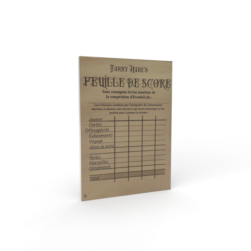 Everdell : Pearlbrook - Feuille de Score - MATAGOT - Jeu de société | IPA Gameshop