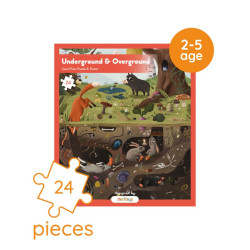 Underground & Overground Puzzle - Moritoys - Jeu de société | IPA Gameshop