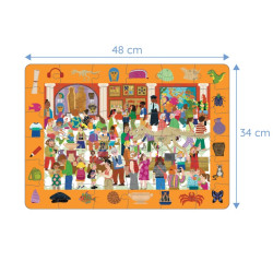 Puzzle Chercher et Trouver : Musée - Moritoys - Jeu de société | IPA Gameshop