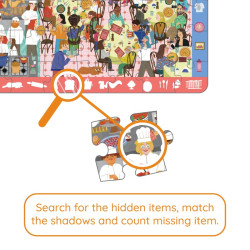 Busy Restaurant Brain Trainer Puzzle - Moritoys - Board game | IPA Gameshop