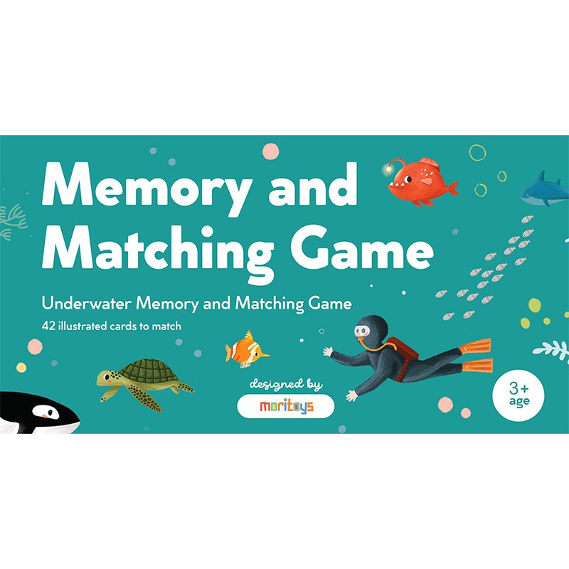 Jeu de Mémoire et de Paires : Sous l'Eau - Moritoys - Jeu de société | IPA Gameshop