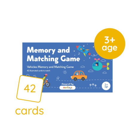 Jeu de Mémoire et de Paires : Véhicules - Moritoys - Jeu de société | IPA Gameshop