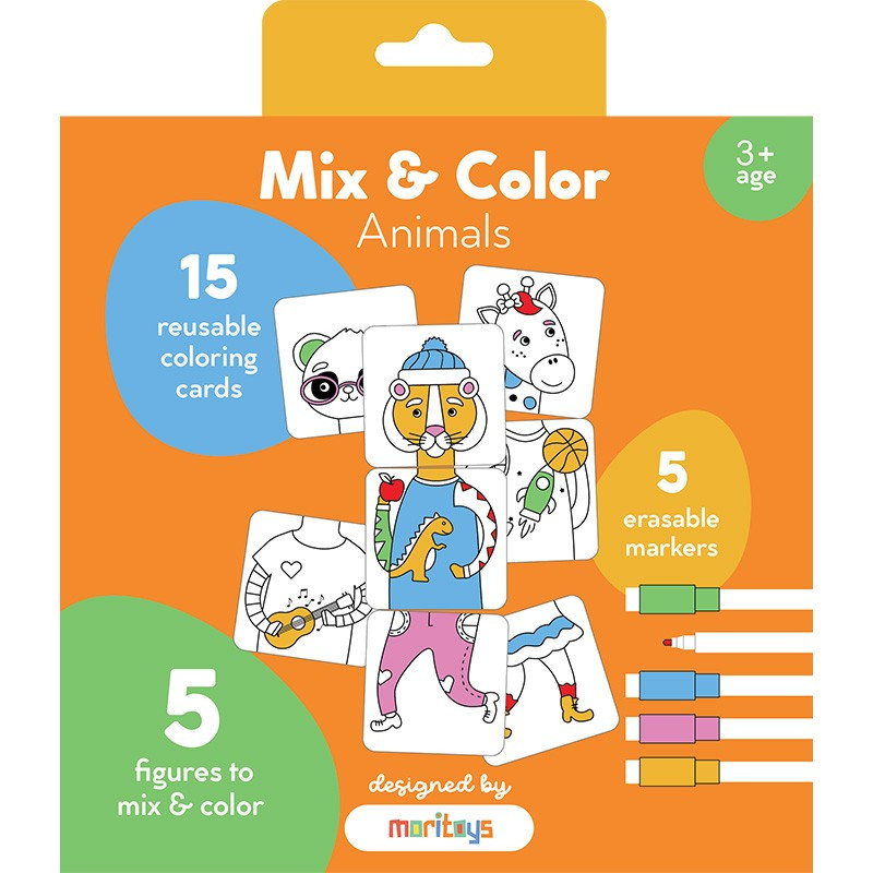 Mix & Color : Animals - Moritoys - Board game | IPA Gameshop