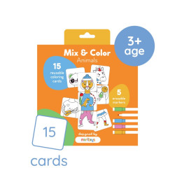 Mix & Color : Animals - Moritoys - Board game | IPA Gameshop