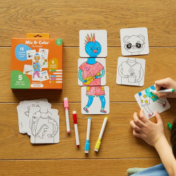 Mix & Color : Animals - Moritoys - Board game | IPA Gameshop