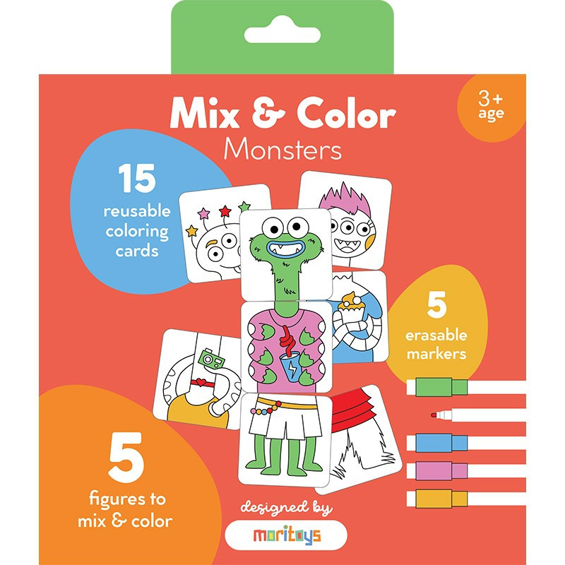 Mix & Color : Monsters - Moritoys - Jeu de société | IPA Gameshop