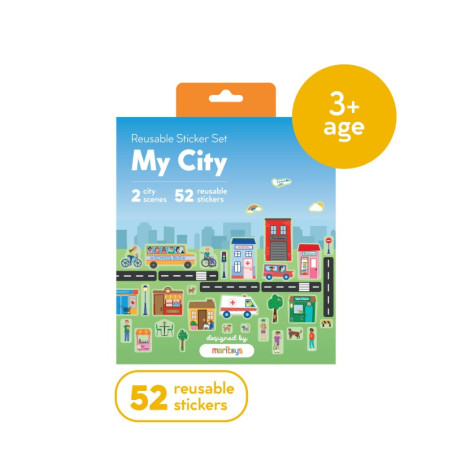 Reusable Sticker Set : My City - Moritoys - Jeu de société | IPA Gameshop