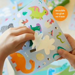 Reusable Sticker Set : Dinosaur - Moritoys - Board game | IPA Gameshop