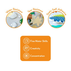 Reusable Sticker Set : Dinosaur - Moritoys - Board game | IPA Gameshop