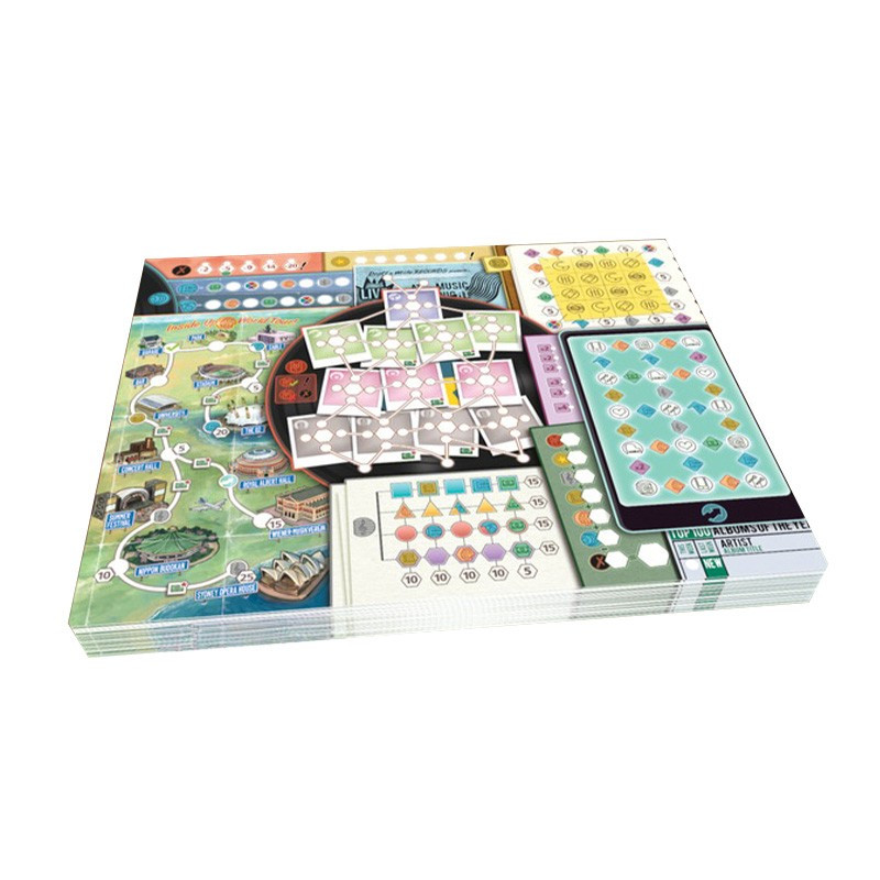 Draft & Write Records - Double Sided Band Sheets - INSIDE UP GAMES - Board game | IPA Gameshop