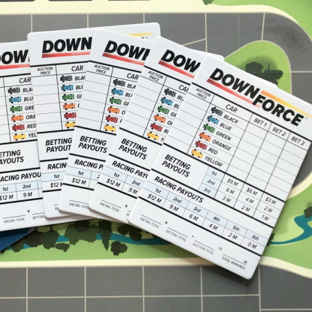 GeekUp Bit Set : Downforce Scoring Cards - BOARDGAMEGEEK (BGG) - Board game | IPA Gameshop